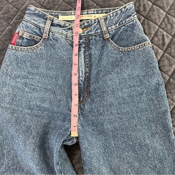 Bongo Jeans Women Size 3 Vintage 80s 90s Mom Tapered High Waisted Rise Blue B - Picture 7 of 9